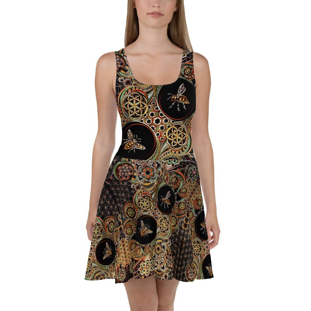 All-Over Print Skater Dress